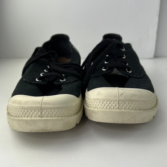 Palladium Organic Collection Black Canvas Lace Up Sneakers - Picture 2 of 10